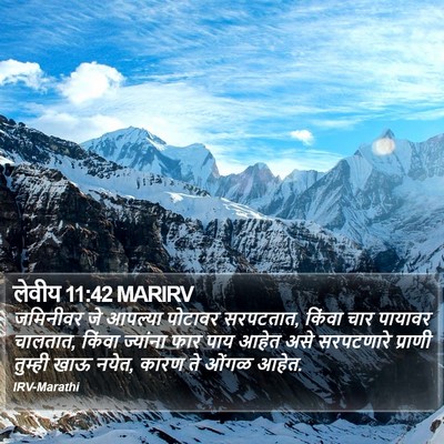 लेवीय 11:42 MARIRV Bible Verse Image