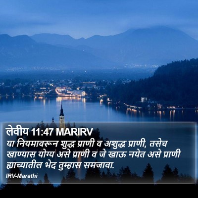 लेवीय 11:47 MARIRV Bible Verse Image