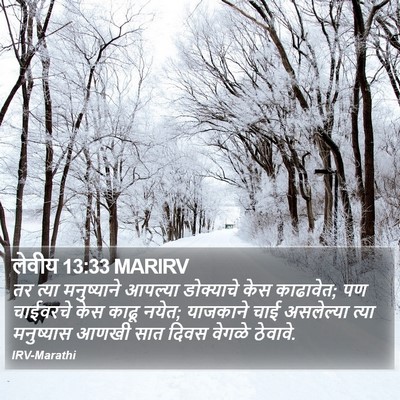 लेवीय 13:33 MARIRV Bible Verse Image