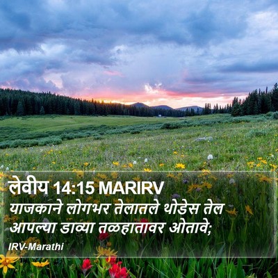 लेवीय 14:15 MARIRV Bible Verse Image