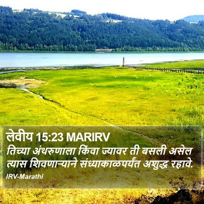 लेवीय 15:23 MARIRV Bible Verse Image