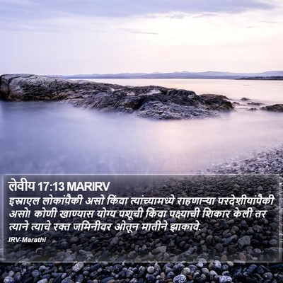 लेवीय 17:13 MARIRV Bible Verse Image