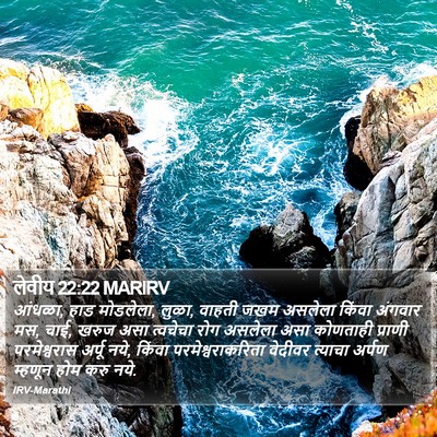 लेवीय 22:22 MARIRV Bible Verse Image