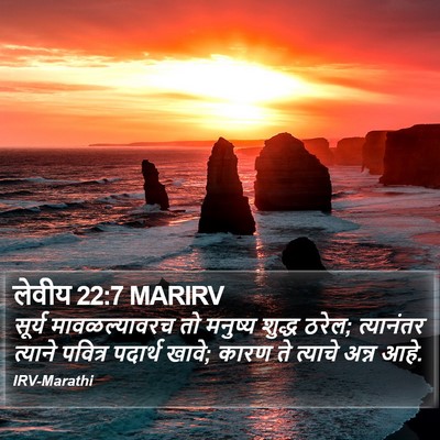 लेवीय 22:7 MARIRV Bible Verse Image