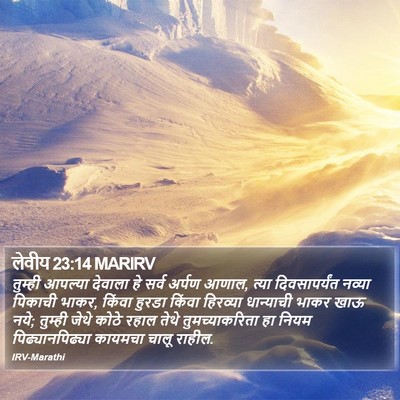 लेवीय 23:14 MARIRV Bible Verse Image