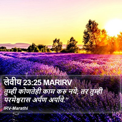 लेवीय 23:25 MARIRV Bible Verse Image