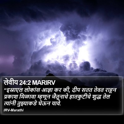 लेवीय 24:2 MARIRV Bible Verse Image