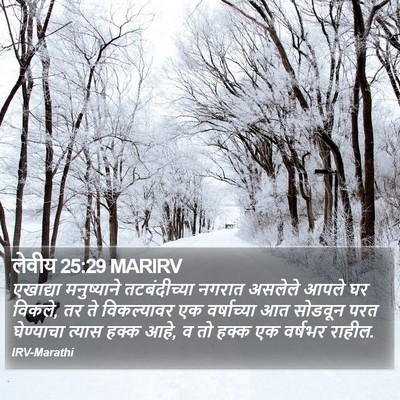 लेवीय 25:29 MARIRV Bible Verse Image
