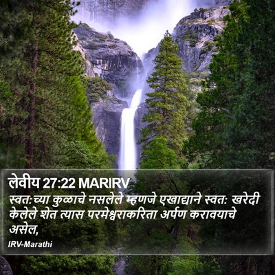 लेवीय 27:22 MARIRV Bible Verse Image