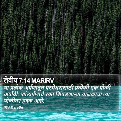 लेवीय 7:14 MARIRV Bible Verse Image