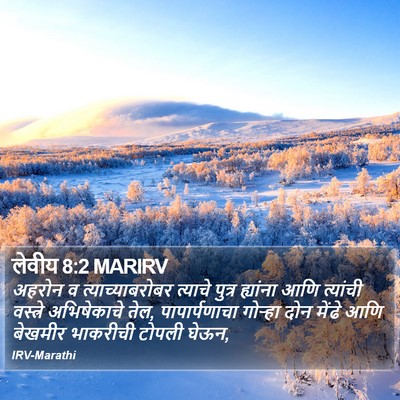 लेवीय 8:2 MARIRV Bible Verse Image