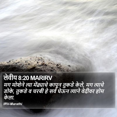 लेवीय 8:20 MARIRV Bible Verse Image