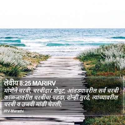 लेवीय 8:25 MARIRV Bible Verse Image