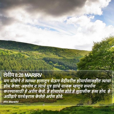 लेवीय 8:28 MARIRV Bible Verse Image