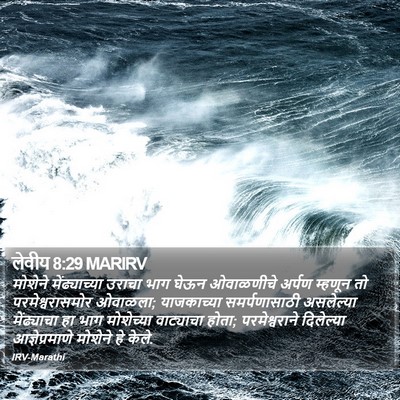 लेवीय 8:29 MARIRV Bible Verse Image