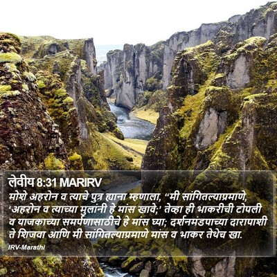 लेवीय 8:31 MARIRV Bible Verse Image