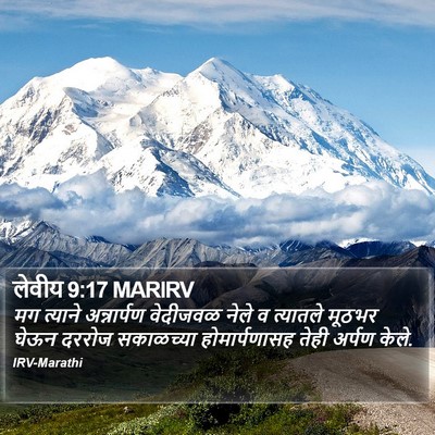 लेवीय 9:17 MARIRV Bible Verse Image