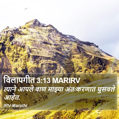 विलापगीत 3:13 MARIRV Bible Verse Image