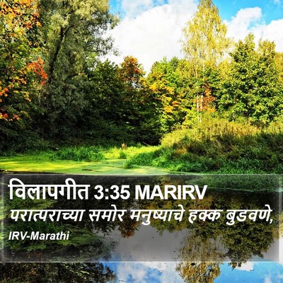 विलापगीत 3:35 MARIRV Bible Verse Image