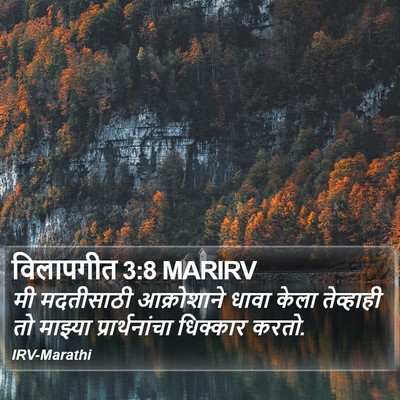 विलापगीत 3:8 MARIRV Bible Verse Image