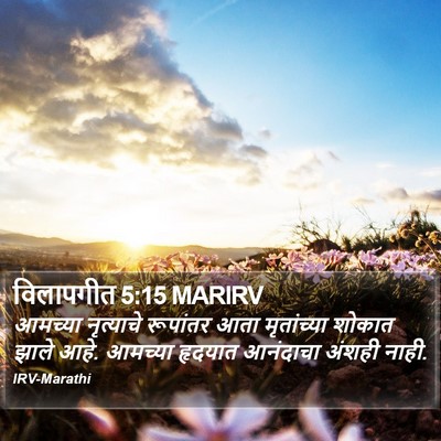 विलापगीत 5:15 MARIRV Bible Verse Image