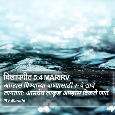 विलापगीत 5:4 MARIRV Bible Verse Image