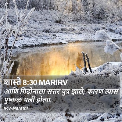 शास्ते 8:30 MARIRV Bible Verse Image