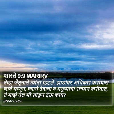शास्ते 9:9 MARIRV Bible Verse Image