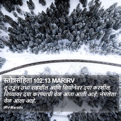 स्तोत्रसंहिता 102:13 MARIRV Bible Verse Image