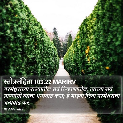 स्तोत्रसंहिता 103:22 MARIRV Bible Verse Image