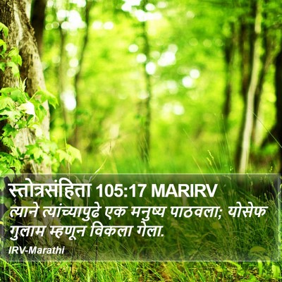 स्तोत्रसंहिता 105:17 MARIRV Bible Verse Image