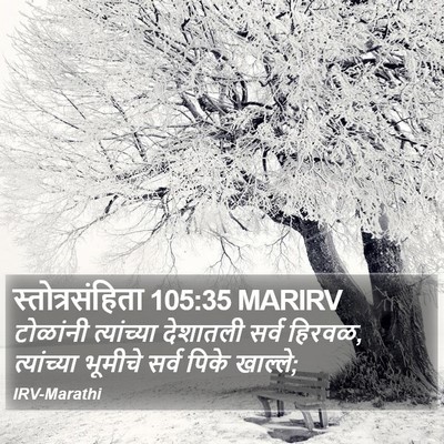 स्तोत्रसंहिता 105:35 MARIRV Bible Verse Image