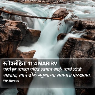 स्तोत्रसंहिता 11:4 MARIRV Bible Verse Image