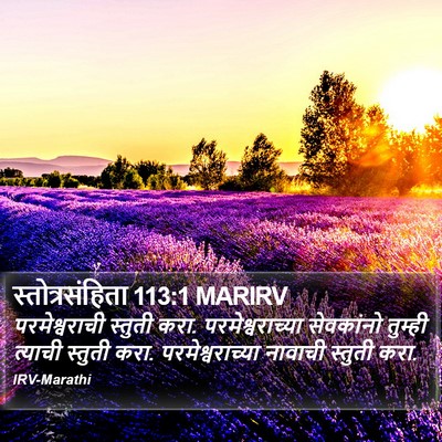 स्तोत्रसंहिता 113:1 MARIRV Bible Verse Image
