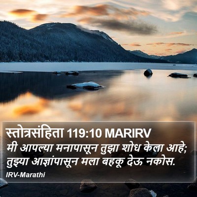 स्तोत्रसंहिता 119:10 MARIRV Bible Verse Image