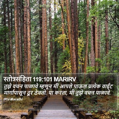 स्तोत्रसंहिता 119:101 MARIRV Bible Verse Image
