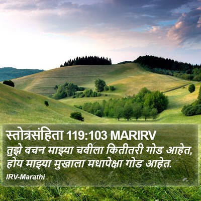 स्तोत्रसंहिता 119:103 MARIRV Bible Verse Image