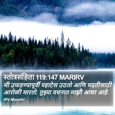 स्तोत्रसंहिता 119:147 MARIRV Bible Verse Image