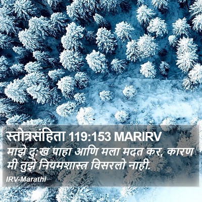 स्तोत्रसंहिता 119:153 MARIRV Bible Verse Image