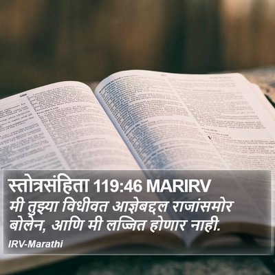 स्तोत्रसंहिता 119:46 MARIRV Bible Verse Image