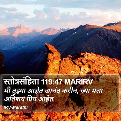 स्तोत्रसंहिता 119:47 MARIRV Bible Verse Image