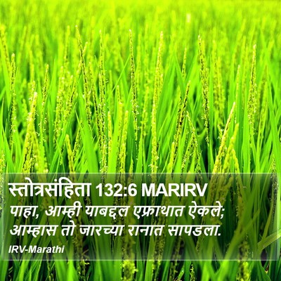 स्तोत्रसंहिता 132:6 MARIRV Bible Verse Image