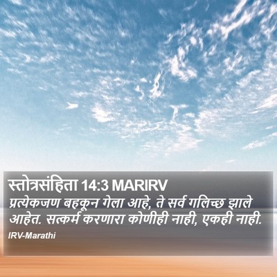 स्तोत्रसंहिता 14:3 MARIRV Bible Verse Image