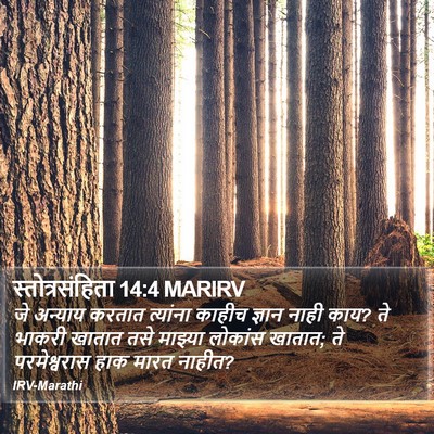 स्तोत्रसंहिता 14:4 MARIRV Bible Verse Image