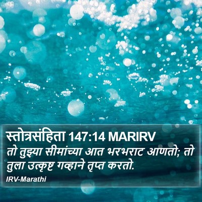 स्तोत्रसंहिता 147:14 MARIRV Bible Verse Image