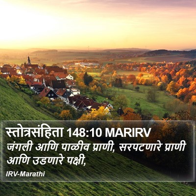 स्तोत्रसंहिता 148:10 MARIRV Bible Verse Image