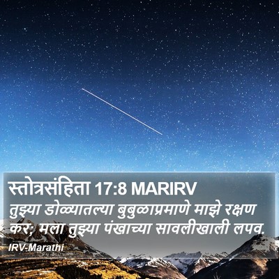 स्तोत्रसंहिता 17:8 MARIRV Bible Verse Image