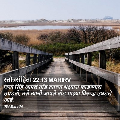 स्तोत्रसंहिता 22:13 MARIRV Bible Verse Image