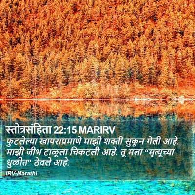 स्तोत्रसंहिता 22:15 MARIRV Bible Verse Image
