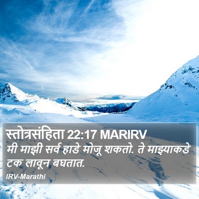 स्तोत्रसंहिता 22:17 MARIRV Bible Verse Image